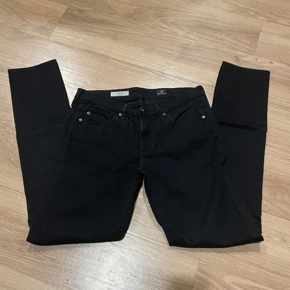AG Jeans The Stilt Cigarette Leg Black 27R